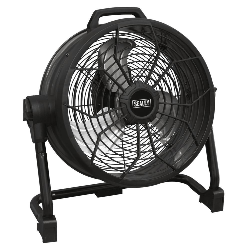 Sealey HVD16CCOMBO 2 - in - 1 Cordless/Corded 16" High Velocity Drum Fan 20V SV20 Series Kit - HVD16CCOMBO - Sealey Tools UK - Trade Counter Direct