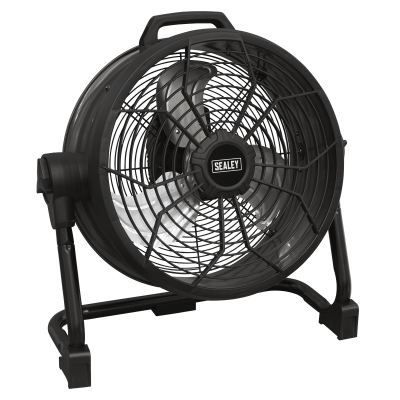 Sealey HVD16CCOMBO 2 - in - 1 Cordless/Corded 16" High Velocity Drum Fan 20V SV20 Series Kit - HVD16CCOMBO - Sealey Tools UK - Trade Counter Direct