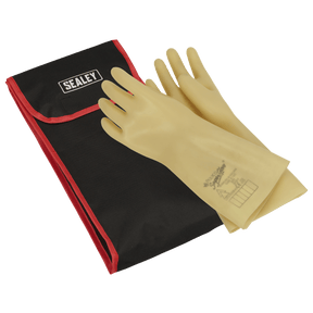 Sealey HVGBCOMBO Electrician's Safety Gloves with Bag 1kV AC - HVGBCOMBO - Sealey Tools UK - Trade Counter Direct