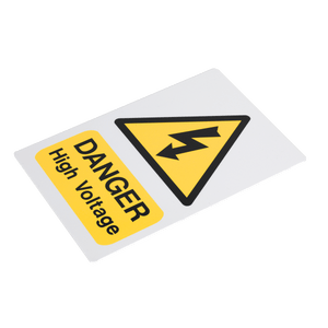 Sealey HVSA4 High Voltage Warning Sign 200 x 300mm - HVSA4 - Sealey Tools UK - Trade Counter Direct