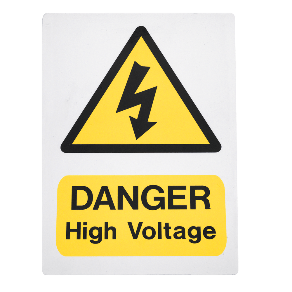 Sealey HVSA4 High Voltage Warning Sign 200 x 300mm - HVSA4 - Sealey Tools UK - Trade Counter Direct