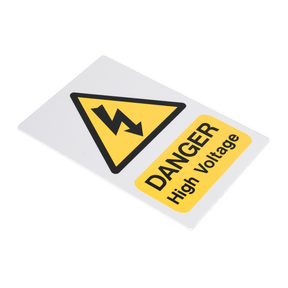 Sealey HVSA4 High Voltage Warning Sign 200 x 300mm - HVSA4 - Sealey Tools UK - Trade Counter Direct