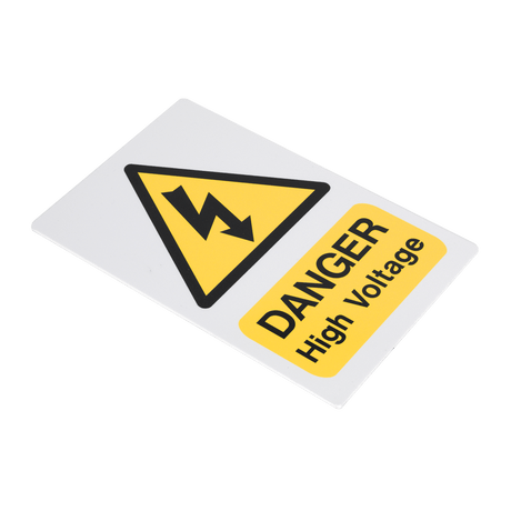 Sealey HVSA4 High Voltage Warning Sign 200 x 300mm - HVSA4 - Sealey Tools UK - Trade Counter Direct