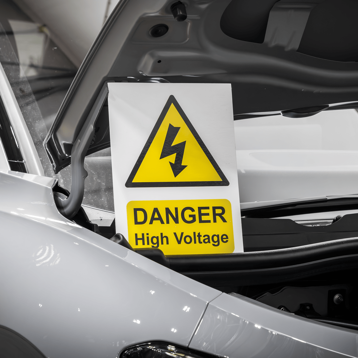 Sealey HVSA4 High Voltage Warning Sign 200 x 300mm - HVSA4 - Sealey Tools UK - Trade Counter Direct