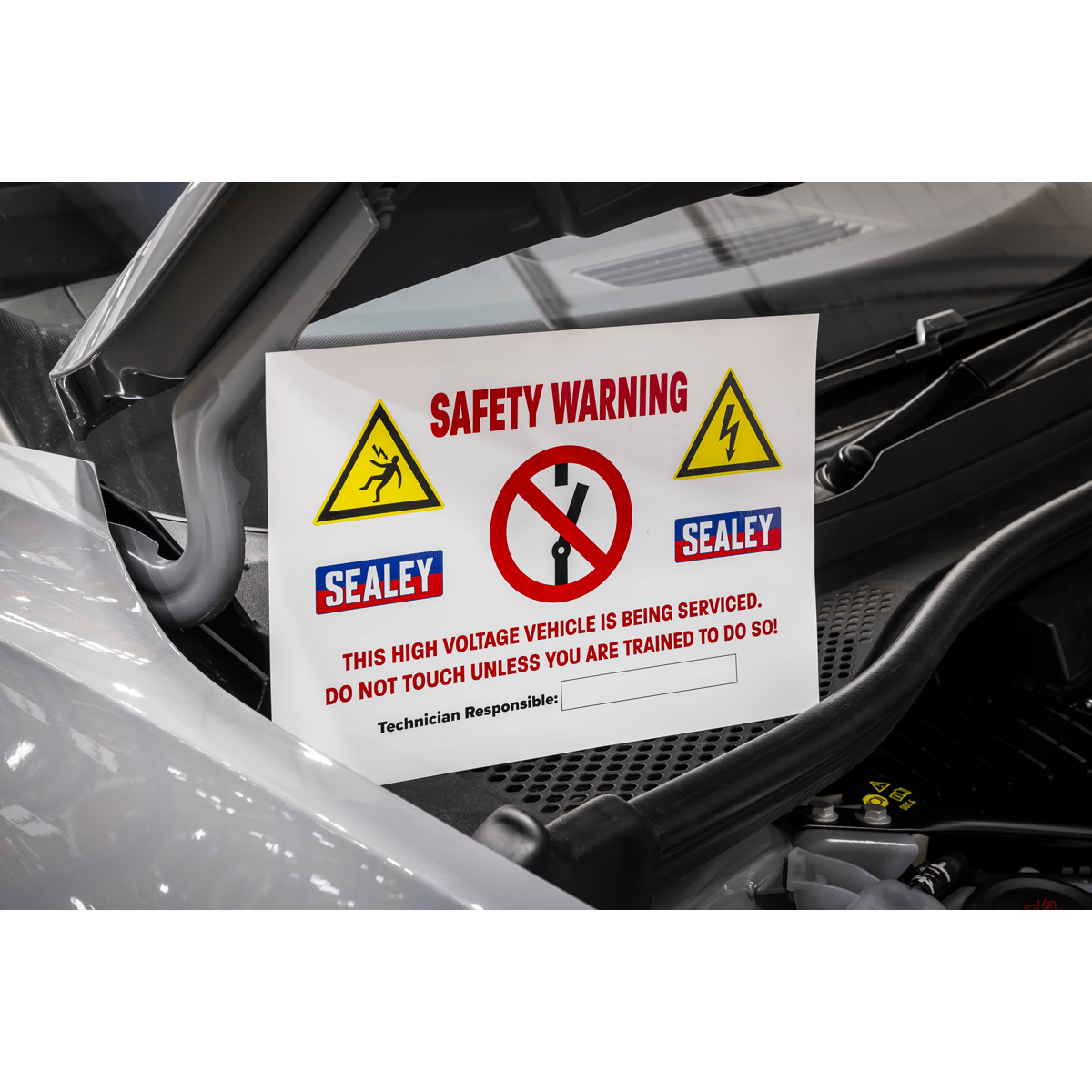 Sealey HYBRIDSIGN Hybrid/Electric Vehicle Warning Sign - HYBRIDSIGN - Sealey Tools UK - Trade Counter Direct