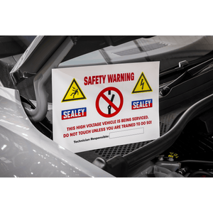Sealey HYBRIDSIGN Hybrid/Electric Vehicle Warning Sign - HYBRIDSIGN - Sealey Tools UK - Trade Counter Direct