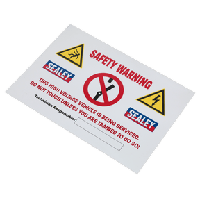 Sealey HYBRIDSIGN Hybrid/Electric Vehicle Warning Sign - HYBRIDSIGN - Sealey Tools UK - Trade Counter Direct