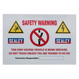 Sealey HYBRIDSIGN Hybrid/Electric Vehicle Warning Sign - HYBRIDSIGN - Sealey Tools UK - Trade Counter Direct