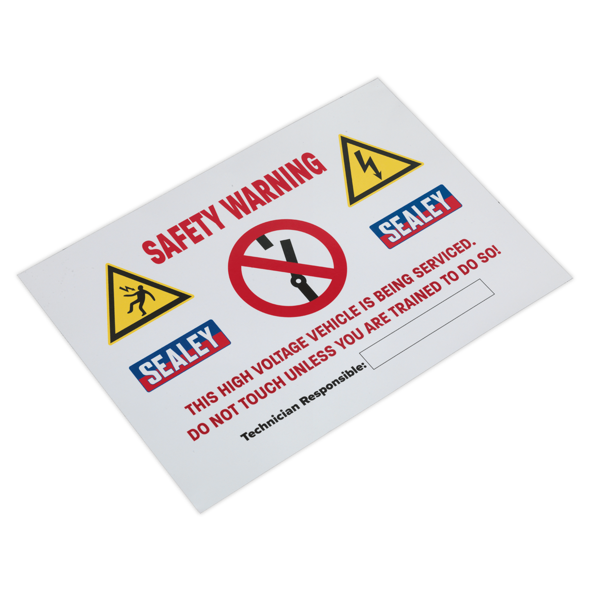 Sealey HYBRIDSIGN Hybrid/Electric Vehicle Warning Sign - HYBRIDSIGN - Sealey Tools UK - Trade Counter Direct