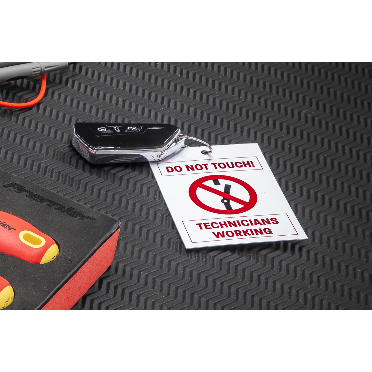 Sealey HYBRIDTAG Hybrid/Electric Vehicle Keyring Warning Tag - HYBRIDTAG - Sealey Tools UK - Trade Counter Direct