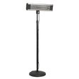 Sealey IFSH1809R High Efficiency Carbon Fibre Infrared Patio Heater 1800W/230V with Telescopic Floor Stand - IFSH1809R - Sealey Tools UK - Trade Counter Direct