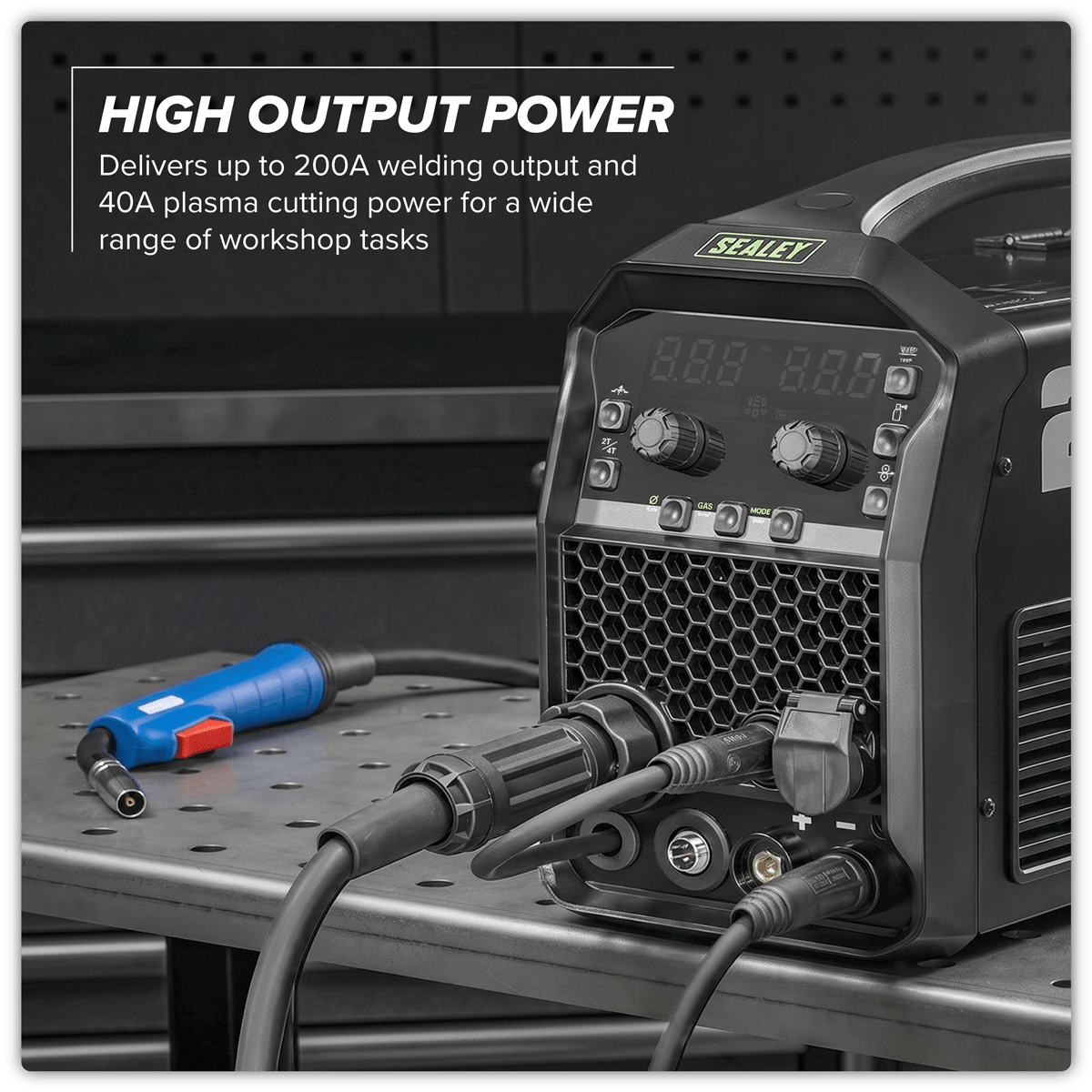 Sealey IMIG200P Multi-Process Inverter Welder 200A & Plasma Cutter 40A - IMIG200P - Sealey Tools UK - Trade Counter Direct