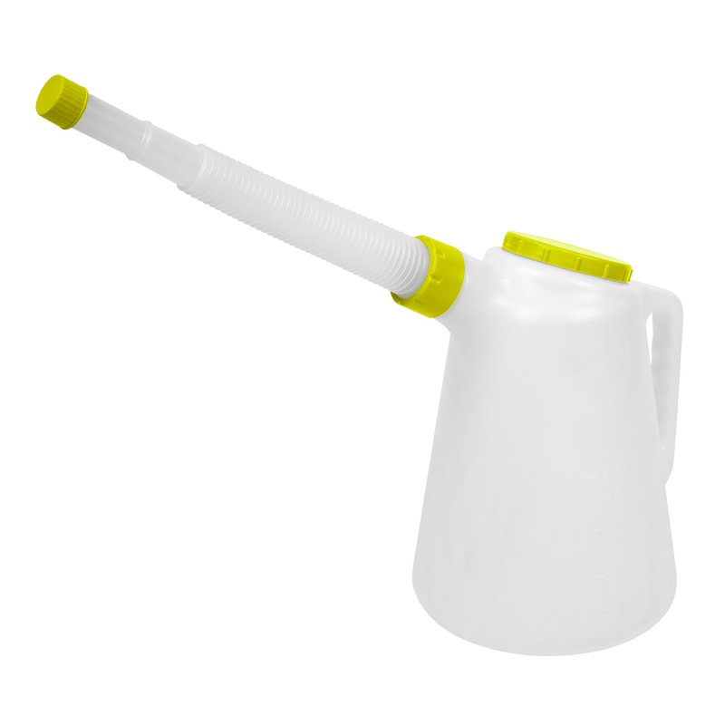 Sealey JDL5SET Oil Containers with Lid & Flexible Spout 5L - Set of 5 - JDL5SET - Sealey Tools UK - Trade Counter Direct