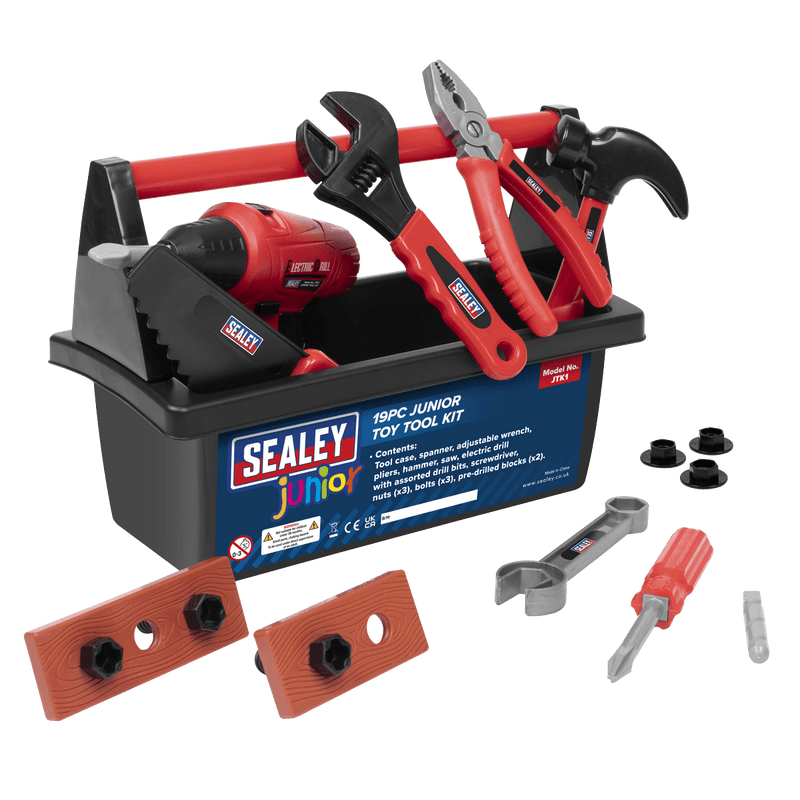 Sealey JTK1 19pc Junior Toy Tool Kit - JTK1 - Sealey Tools UK - Trade Counter Direct