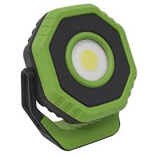 Sealey LED1400P Rechargeable Pocket Floodlight with Magnet 360° 14W COB LED - Green - LED1400P - Sealey Tools UK - Trade Counter Direct