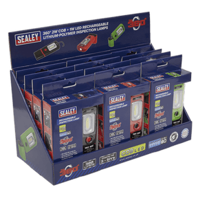 Sealey LED3601COMBO LED3601 Series Inspection Light Combination - Display Pack of 12 - LED3601COMBO - Sealey Tools UK - Trade Counter Direct
