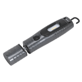 Sealey LED3602CF Rechargeable 360° Inspection Light 7 SMD & 3W SMD LED Carbon Fibre Effect Lithium - ion - LED3602CF - Sealey Tools UK - Trade Counter Direct