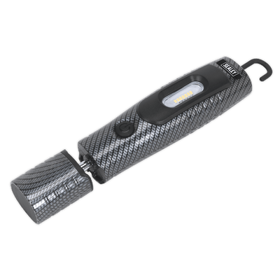 Sealey LED3602CF Rechargeable 360° Inspection Light 7 SMD & 3W SMD LED Carbon Fibre Effect Lithium - ion - LED3602CF - Sealey Tools UK - Trade Counter Direct