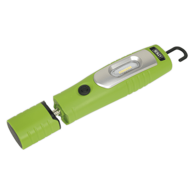 Sealey LED3602G Rechargeable 360° Inspection Lamp 7 SMD & 3W SMD LED Green Lithium - ion - LED3602G - Sealey Tools UK - Trade Counter Direct