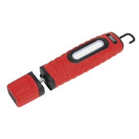 Sealey LED360PLUSR Rechargeable 360° Inspection Light 16 SMD LED & 3W LED Red 2 x Lithium - ion - LED360PLUSR - Sealey Tools UK - Trade Counter Direct