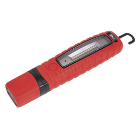 Sealey LED360R 360° 8W & 3W SMD LED Red Rechargeable Inspection Light - LED360R - Sealey Tools UK - Trade Counter Direct