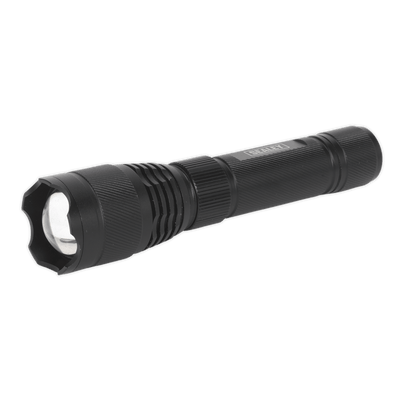 Sealey LED449 Aluminium Torch 10W CREE* XPL LED Adjustable Focus Rechargeable with USB Port - LED449 - Sealey Tools UK - Trade Counter Direct