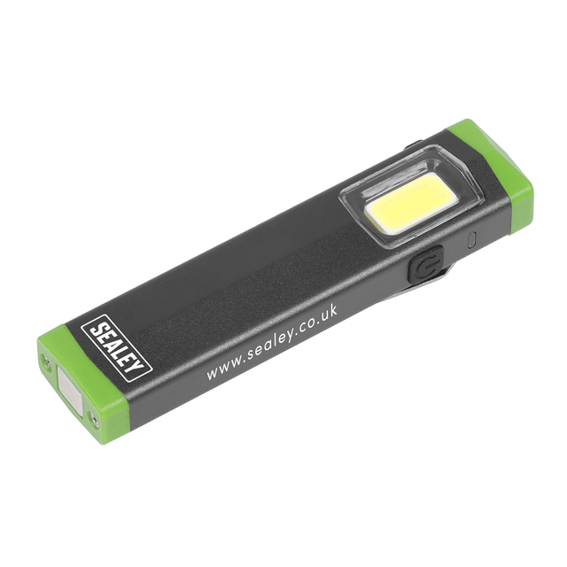 Sealey LED500SB Mini Hand Torch Aluminium 3W COB LED - LED500SB - Sealey Tools UK - Trade Counter Direct