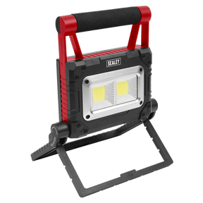 Sealey LEDFL15WS 15W COB LED Solar Powered Rechargeable Portable Floodlight - LEDFL15WS - Sealey Tools UK - Trade Counter Direct