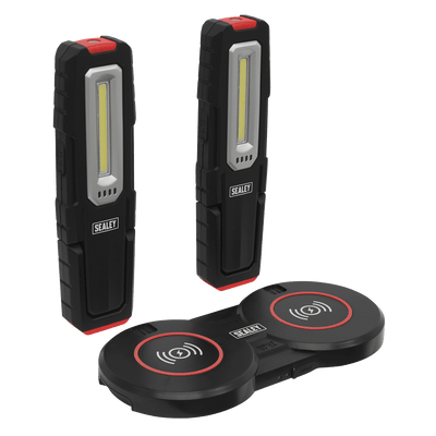 Sealey LEDWCBCOMBO5 Inspection Light 5W & 1W COB LED (x2) & Double Wireless Charging Base - LEDWCBCOMBO5 - Sealey Tools UK - Trade Counter Direct