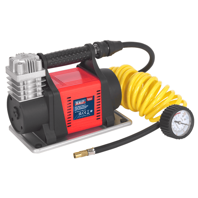 Sealey MAC05 Tyre Inflator/Mini Air Compressor 12V Heavy - Duty - MAC05 - Sealey Tools UK - Trade Counter Direct