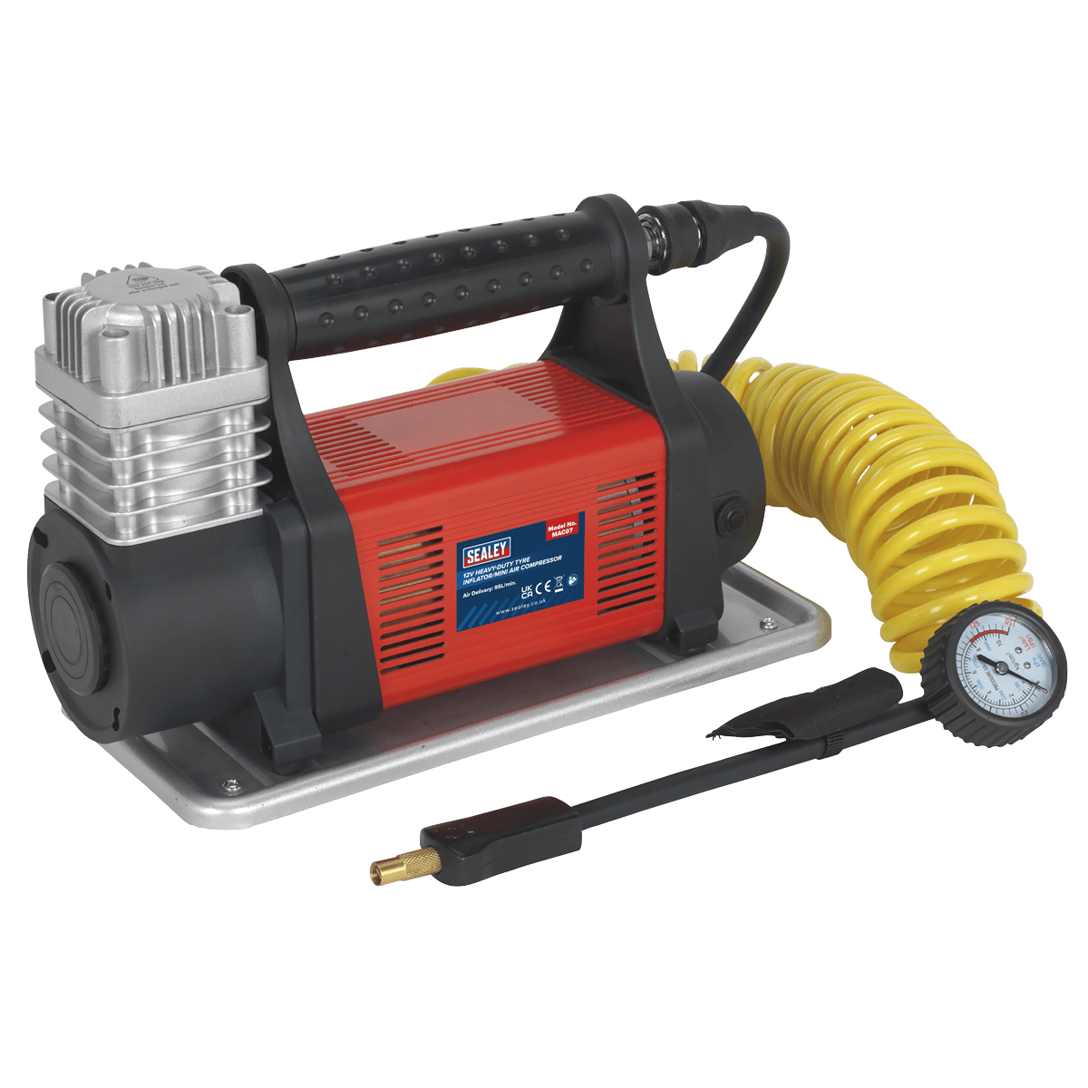 Sealey MAC07 Tyre Inflator/Mini Air Compressor 12V Heavy - Duty - MAC07 - Sealey Tools UK - Trade Counter Direct