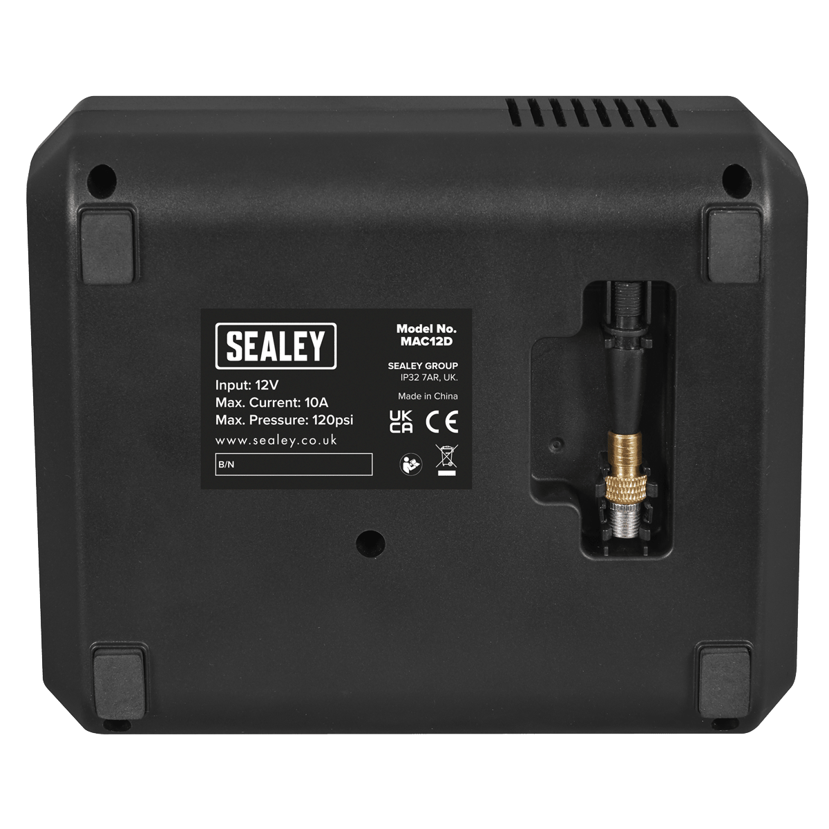 Sealey MAC12D Tyre Inflator with Worklight 12V - MAC12D - Sealey Tools UK - Trade Counter Direct