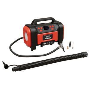 Sealey MAC13D Tyre Inflator & High-Volume Air Pump 12V/230V AC - MAC13D - Sealey Tools UK - Trade Counter Direct