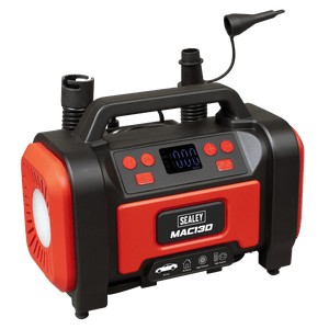 Sealey MAC13D Tyre Inflator & High-Volume Air Pump 12V/230V AC - MAC13D - Sealey Tools UK - Trade Counter Direct