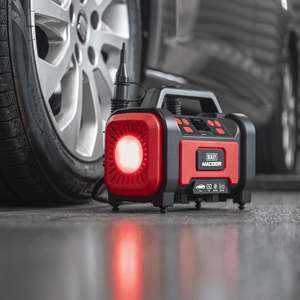 Sealey MAC13DR Rechargeable Tyre Inflator & High Volume Air Pump 12V - MAC13DR - Sealey Tools UK - Trade Counter Direct