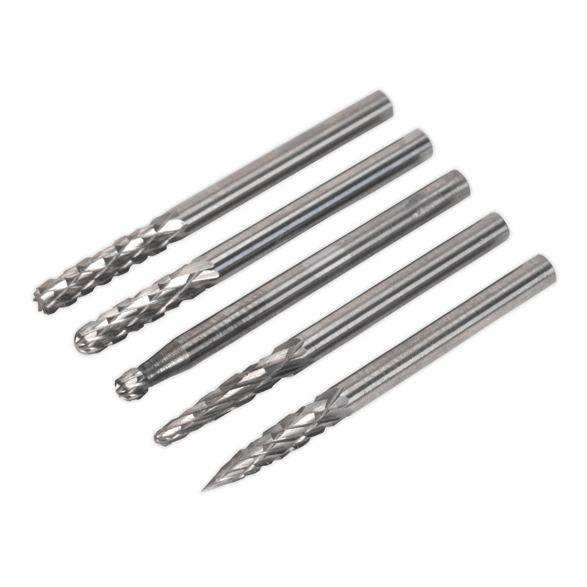 Sealey MCBSET01 Micro Carbide Burr Set 5pc - MCBSET01 - Sealey Tools UK - Trade Counter Direct