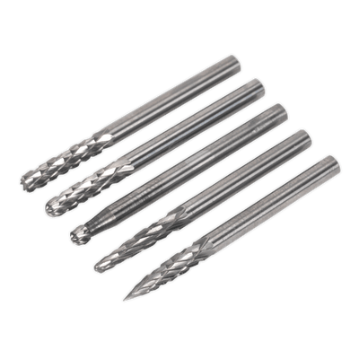 Sealey MCBSET01 Micro Carbide Burr Set 5pc - MCBSET01 - Sealey Tools UK - Trade Counter Direct