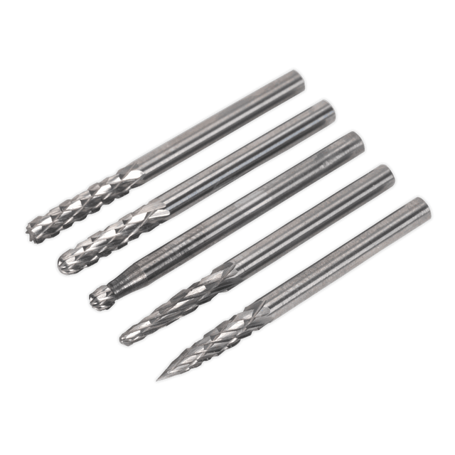 Sealey MCBSET01 Micro Carbide Burr Set 5pc - MCBSET01 - Sealey Tools UK - Trade Counter Direct