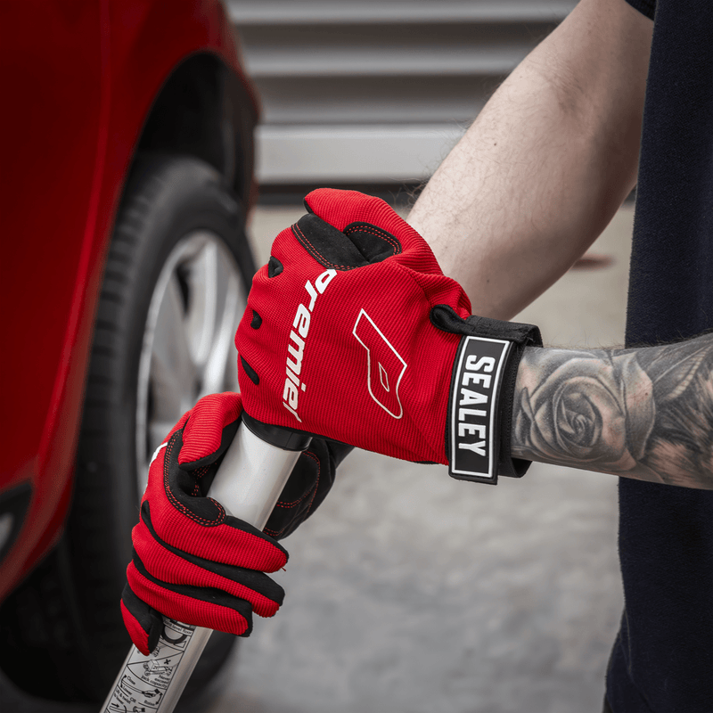 Sealey MG796L Premier Mechanic's Gloves Padded Palm - Large Pair - MG796L - Sealey Tools UK - Trade Counter Direct