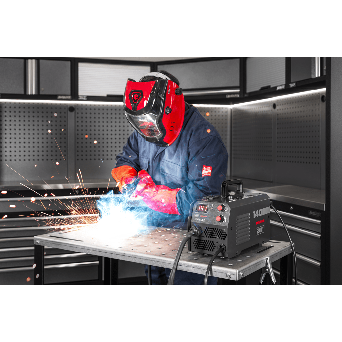 Sealey MIG140I Flux Cored Gasless MIG Inverter Welder 140A - MIG140I - Sealey Tools UK - Trade Counter Direct