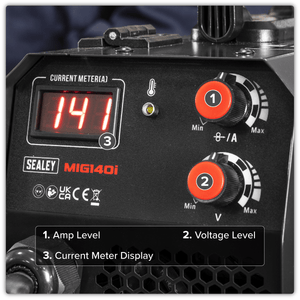 Sealey MIG140I Flux Cored Gasless MIG Inverter Welder 140A - MIG140I - Sealey Tools UK - Trade Counter Direct