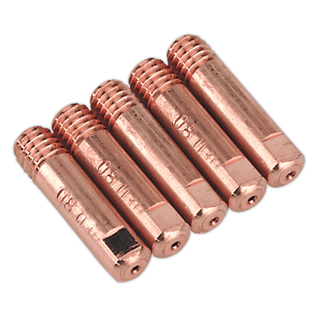 Sealey MIG957 Contact Tip 0.8mm MB15 - Pack of 5 - MIG957 - Sealey Tools UK - Trade Counter Direct