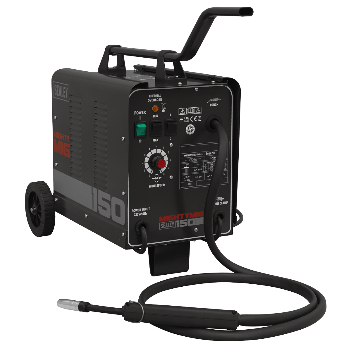 Sealey MIGHTYMIG150 Professional Gas/Gasless MIG Welder 150A 230V - MIGHTYMIG150 - Sealey Tools UK - Trade Counter Direct