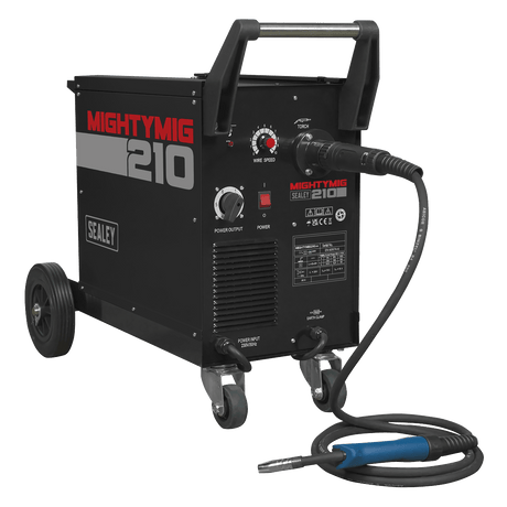 Sealey MIGHTYMIG210 Professional Gas/Gasless MIG Welder with Euro Torch 210A - MIGHTYMIG210 - Sealey Tools UK - Trade Counter Direct
