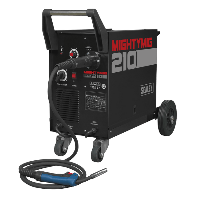 Sealey MIGHTYMIG210 Professional Gas/Gasless MIG Welder with Euro Torch 210A - MIGHTYMIG210 - Sealey Tools UK - Trade Counter Direct