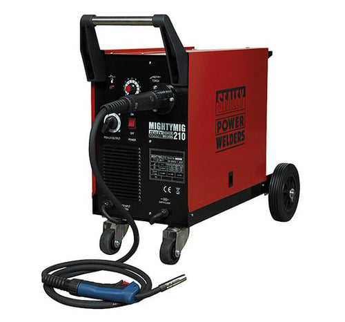 Sealey MIGHTYMIG210 Professional Gas/No-Gas MIG Welder 210Amp with Euro Torch - MIG Welders