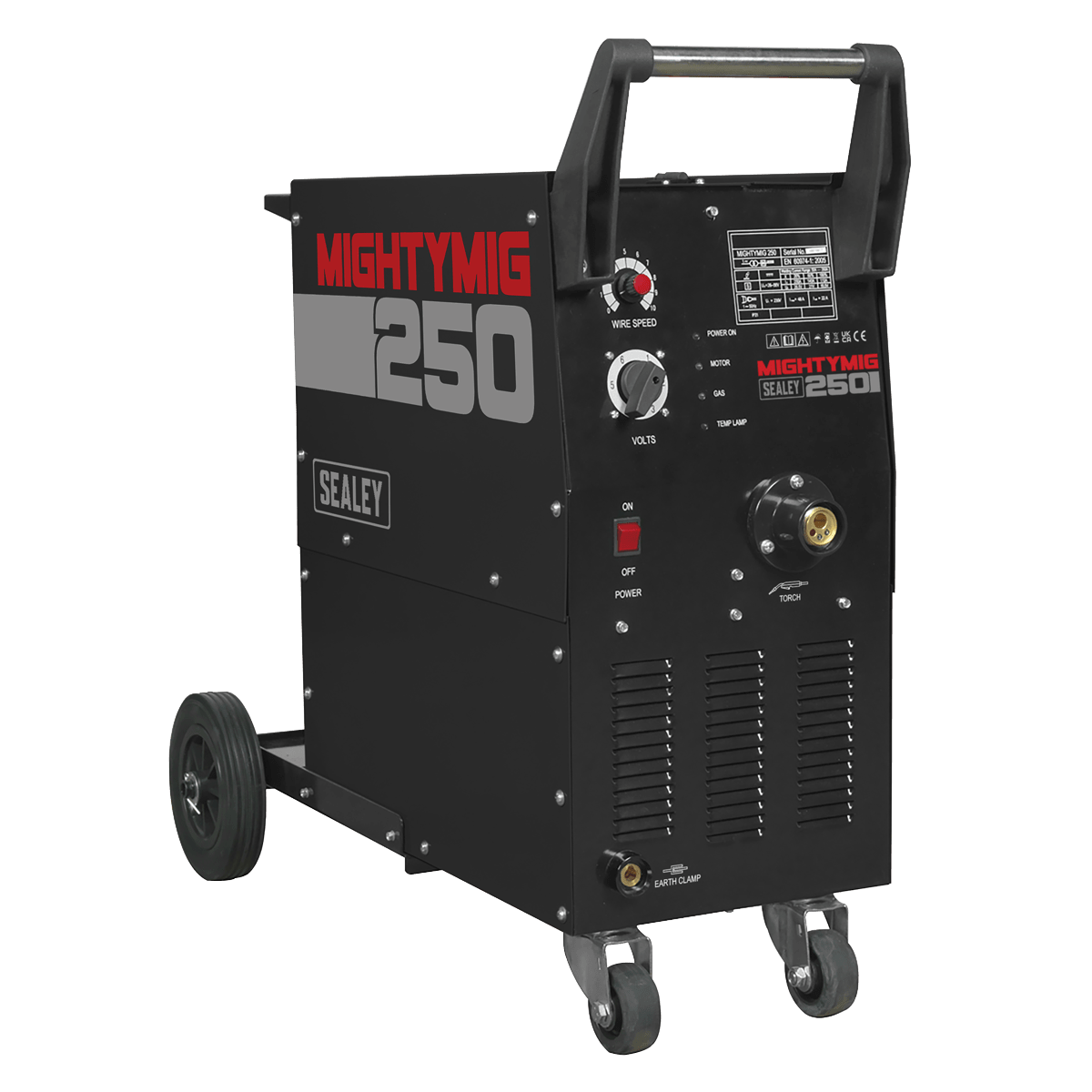 Sealey MIGHTYMIG250 Professional Gas/Gasless MIG Welder with Euro Torch 250A - MIGHTYMIG250 - Sealey Tools UK - Trade Counter Direct
