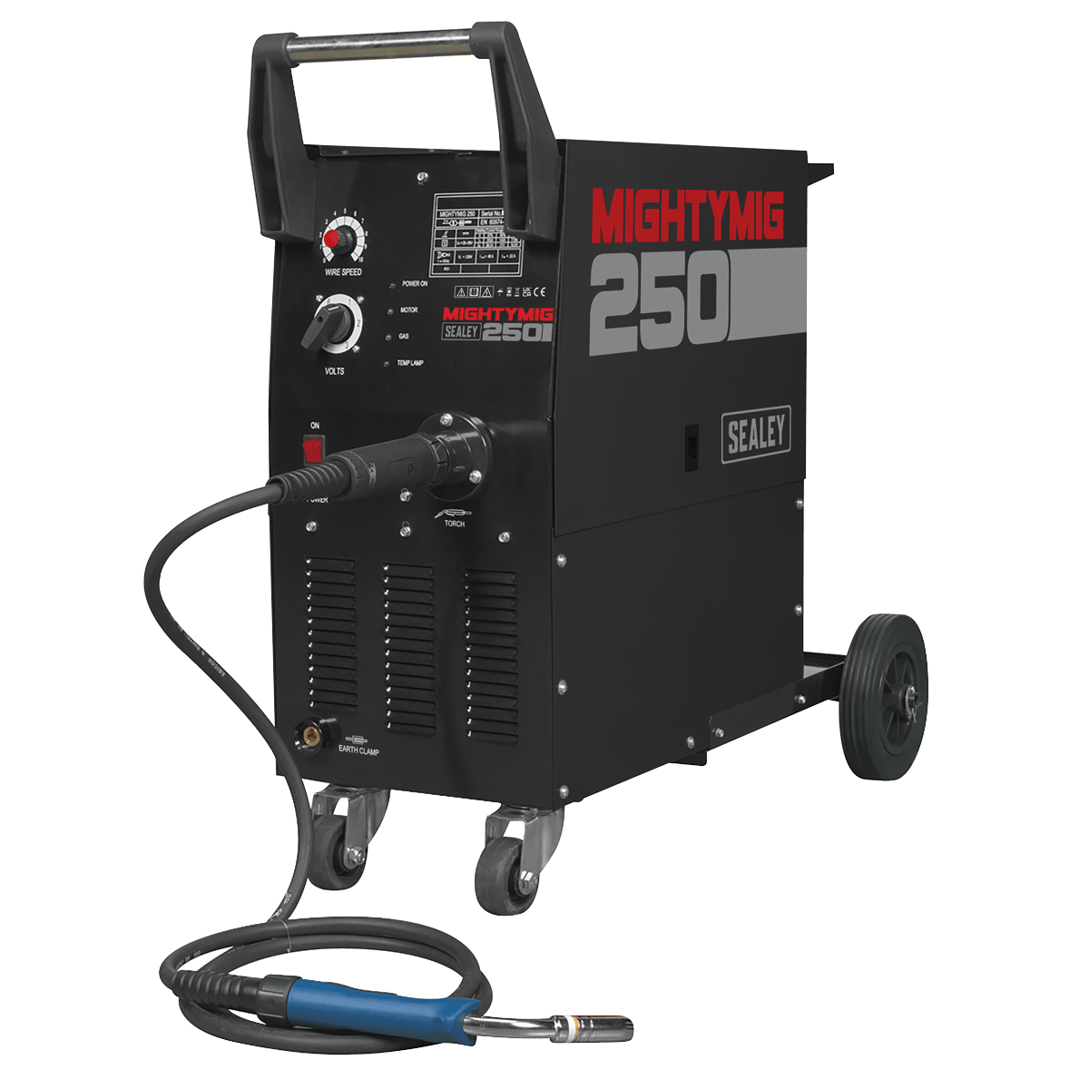 Sealey MIGHTYMIG250 Professional Gas/Gasless MIG Welder with Euro Torch 250A - MIGHTYMIG250 - Sealey Tools UK - Trade Counter Direct