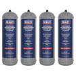 Sealey MIGMIX2.24 Disposable Argon/Carbon Dioxide Gas Cylinder 430g, 2.2L - Pack of 4 - MIGMIX2.24 - Sealey Tools UK - Trade Counter Direct