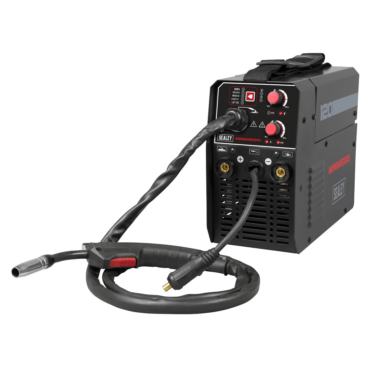 Sealey MINIMIG120I MIG/TIG & MMA (ARC/STICK) Inverter Welder 120A 230V - MINIMIG120I - Sealey Tools UK - Trade Counter Direct